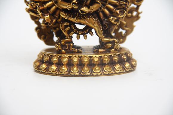 蘭亭古美術(shù)オークション明 銅鎏金大威德金剛