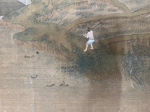 蘭亭古美術(shù)オークション劉松年 樂志論圖手卷 手卷絹本設(shè)色