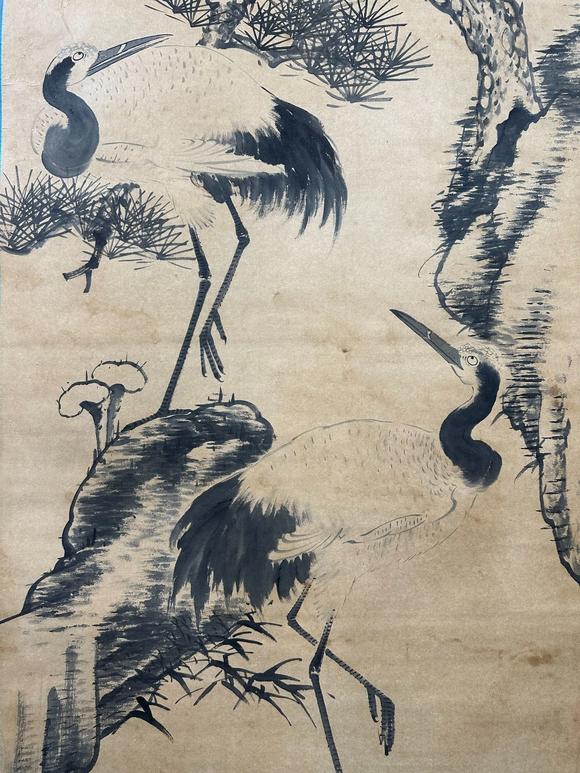 蘭亭古美術(shù)オークション八大山人 松鶴延年圖 