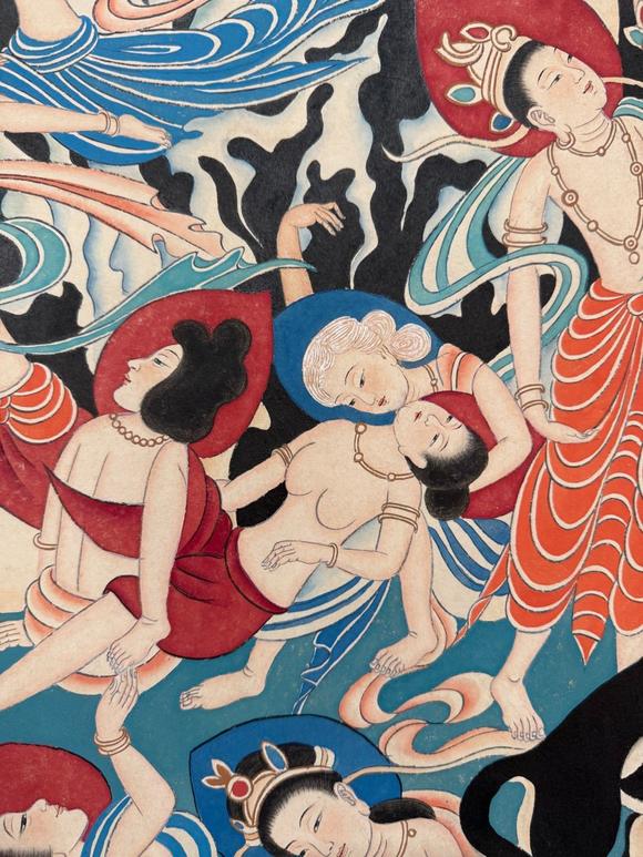 蘭亭古美術(shù)オークション張大千 王子飼虎圖 立軸紙本