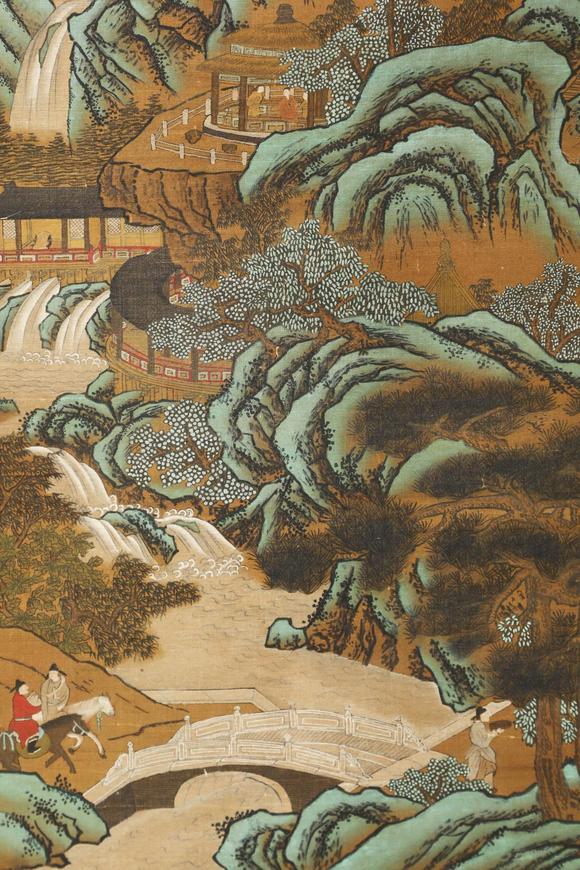 蘭亭古美術(shù)オークション李成 宋 青綠山水 絹本