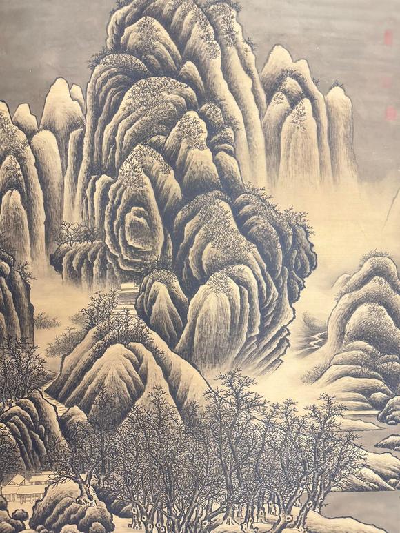 蘭亭古美術(shù)オークション唐伯虎 林表奇峰圖 
