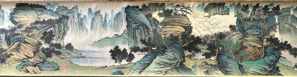 蘭亭古美術(shù)オークション張大千 松林高逸圖 手卷紙本