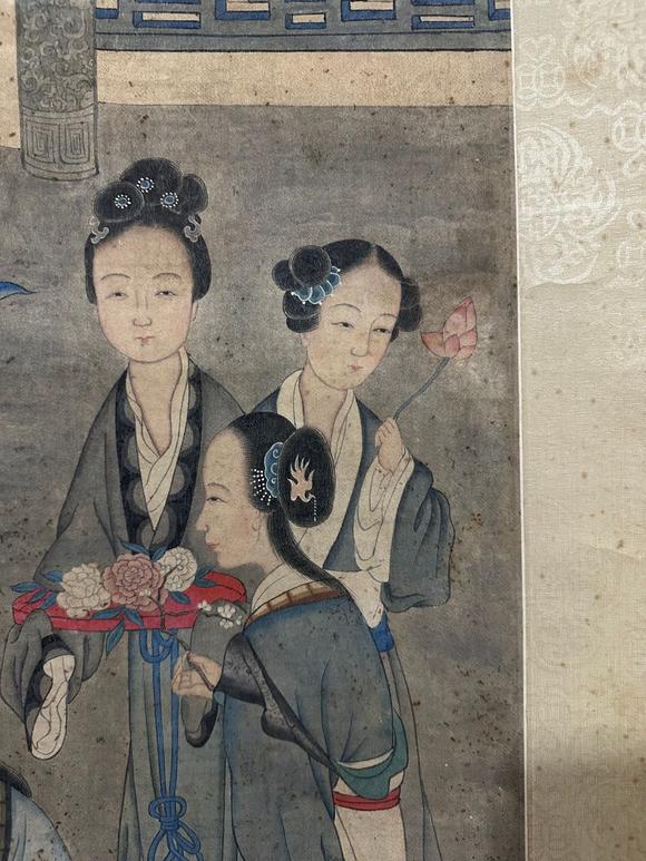 蘭亭古美術(shù)オークション黃山壽 清代 仕女圖 立軸