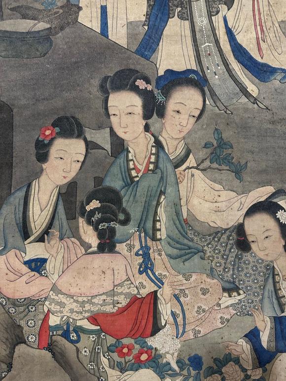 蘭亭古美術(shù)オークション黃山壽 清代 仕女圖 立軸