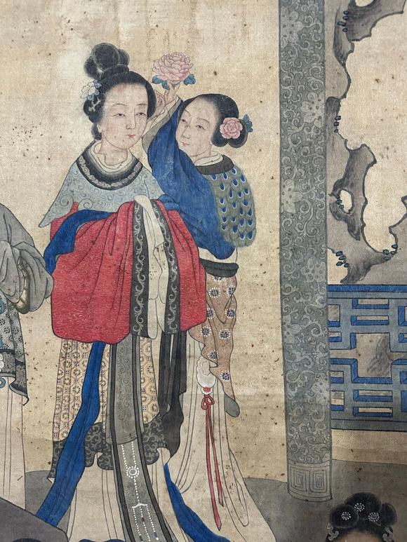 蘭亭古美術(shù)オークション黃山壽 清代 仕女圖 立軸