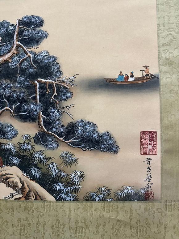 蘭亭古美術(shù)オークション唐寅 山水 立軸絹本