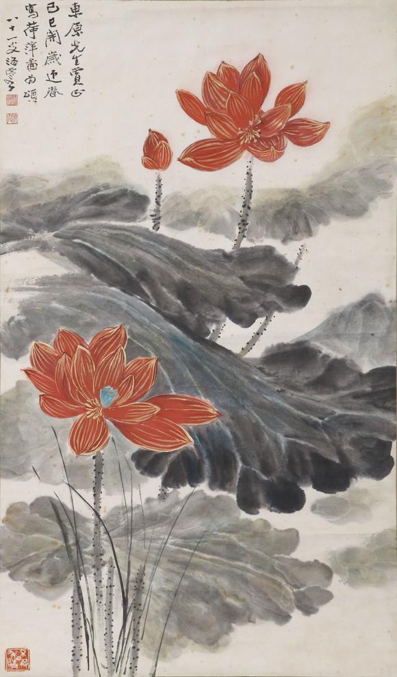 東京SAKURA拍賣(mài)（東京櫻花拍賣(mài)）何海霞 荷萍圖