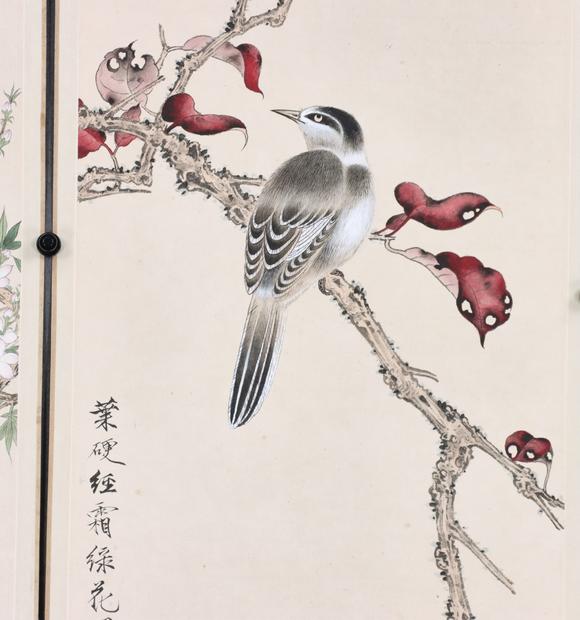 東京共成拍賣於非闇 花鳥六條屏