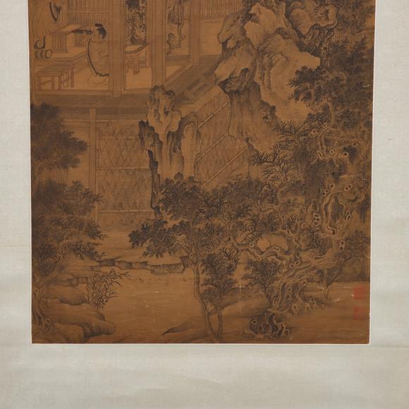 東京共成拍賣唐寅 衛(wèi)賢高士圖