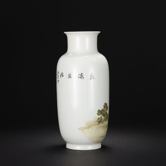 東京共成拍賣民國 王綺款麻姑獻(xiàn)壽圖瓶
