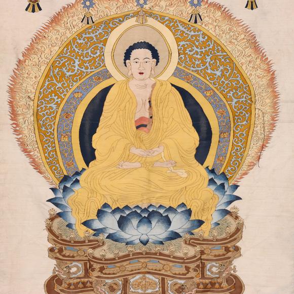 東京共成拍賣(mài)清 無(wú)量壽佛唐卡