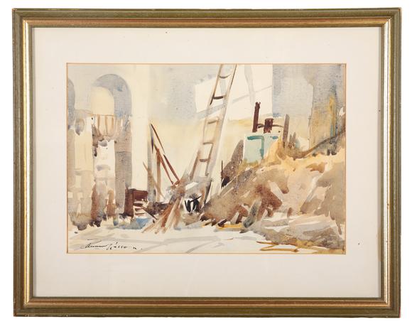 Duke's Auctions Lot 503 *  EDWARD WESSON (1910-1983) 'The Stables, Dinton'