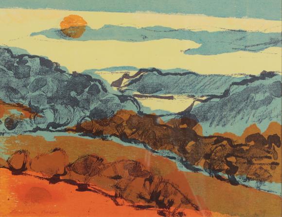 Duke's Auctions Lot 535 AFTER BARBARA GREEN (CONTEMPORARY) 'Lyme Bay from Morcombelake'