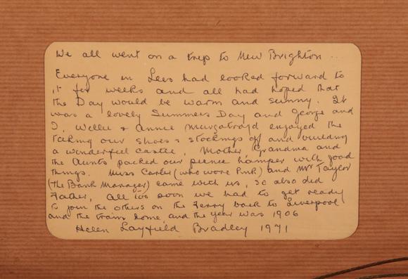 Duke's Auctions Lot 590 *  HELEN LAYFIELD BRADLEY MBE (1900-1979) 'We all went on a trip to New Brighton'