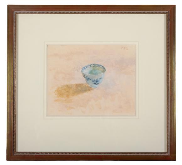 Duke's Auctions Lot 594 *  JACQUELINE RIZVI (B.1944) 'The Blue Patterned Cup'