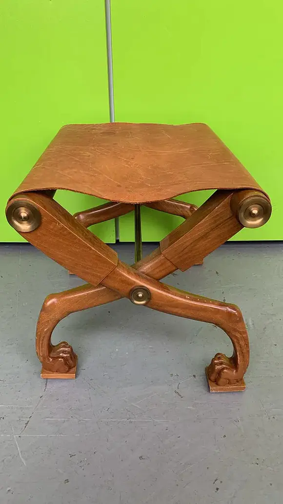 Chiswick AuctionsT.H. Robsjohn-Gibbings (British 1905?1976) for Saridis of Athens Diphros cross-leg stool