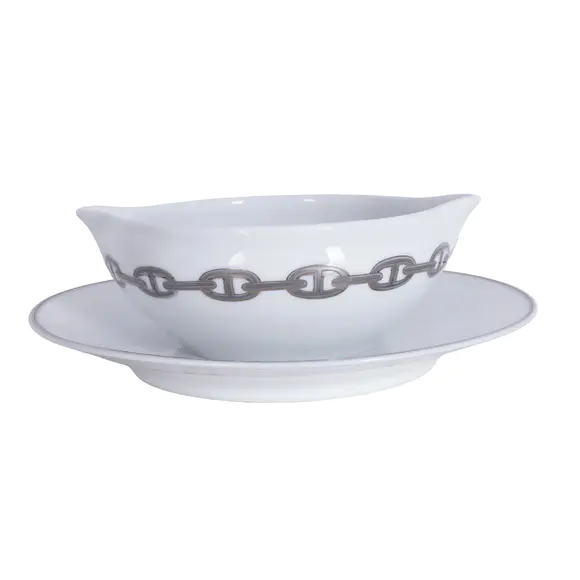 Chiswick AuctionsPhilippe Mouquet for Hermes, Paris A extensive 81 piece Hermes Porcelain Chaine D'Ancre Set dinner