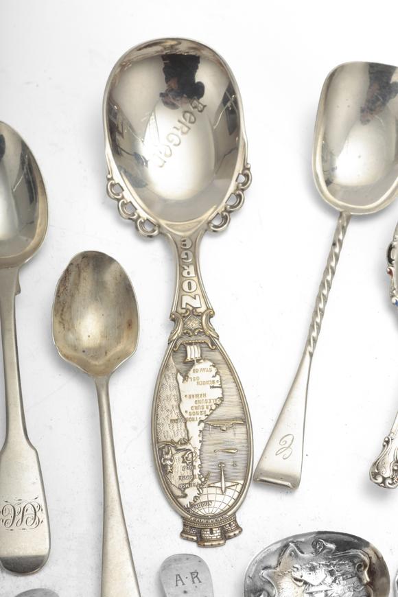 Duke's Auctions Lot 138 TWO VICTORIAN SILVER FIDDLE, THREAD AND SHELL TABLE FORKS