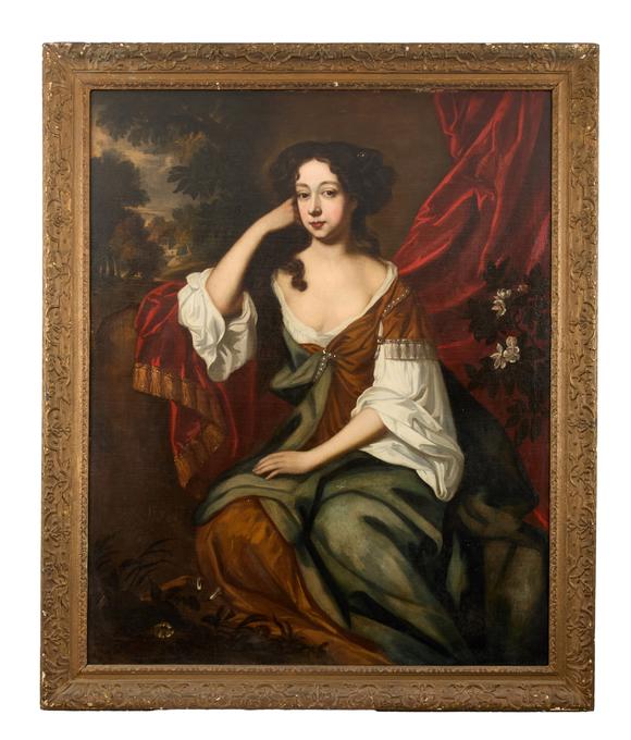 Duke's Auctions Lot 144 CIRCLE OF PETER LELY (1618-1680) Portrait of a lady, possibly Louise de Kérouaille