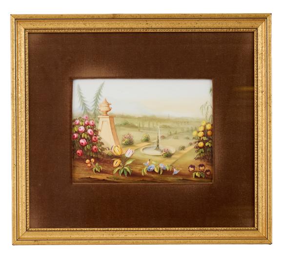 Duke's Auctions Lot 27 A GROUP OF THREE ENGLISH PORCELAIN PLAQUES