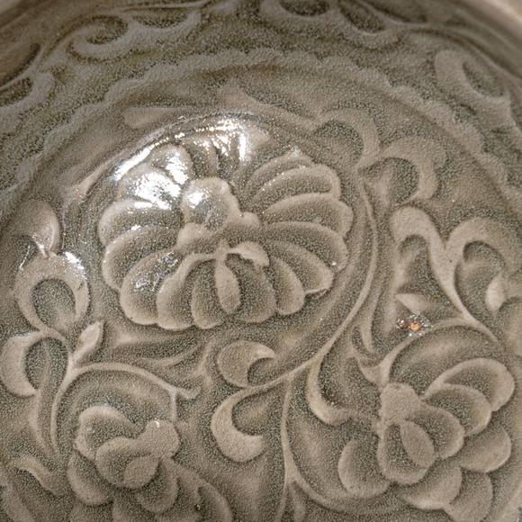 大阪國(guó)際宋 耀州窯團(tuán)菊文刻花洗