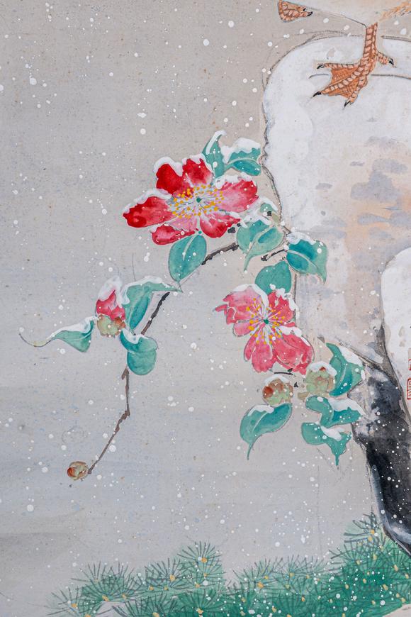 大阪國(guó)際陳之佛 雪景花鳥