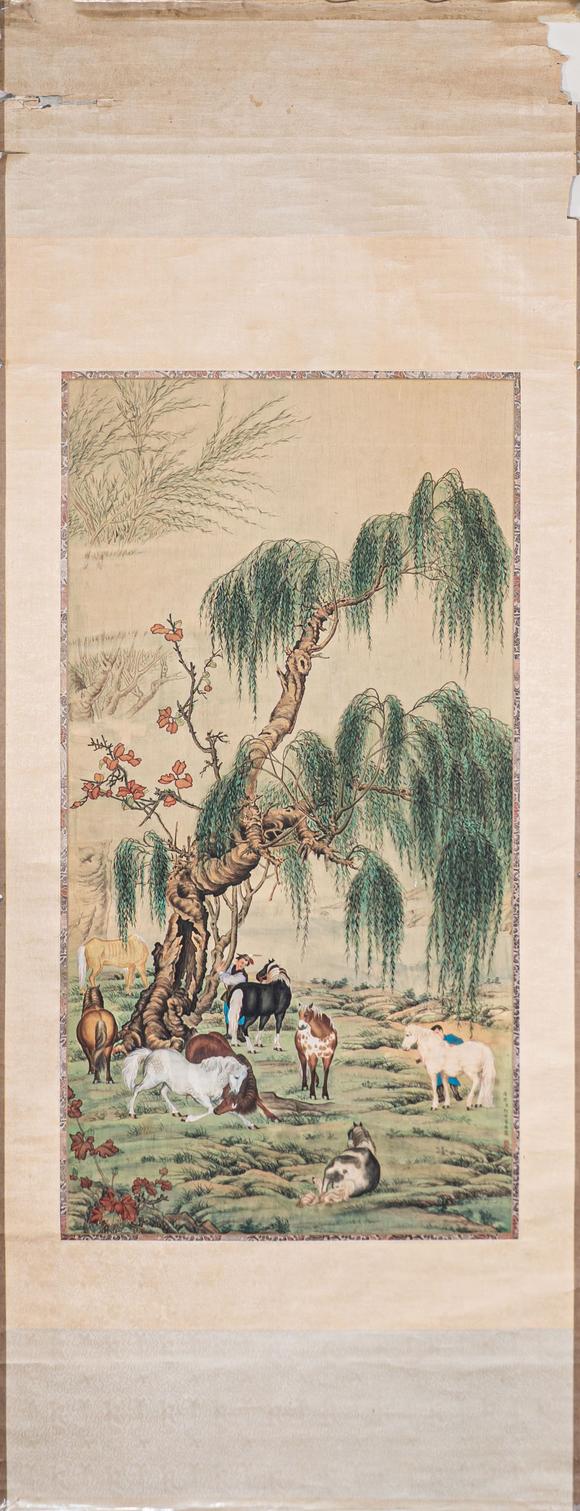 大阪國際郎世寧 八駿圖