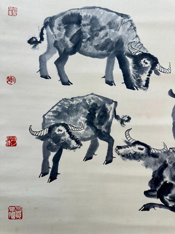 吉本株式會(huì)社 李可染 牧牛圖 紙本立軸