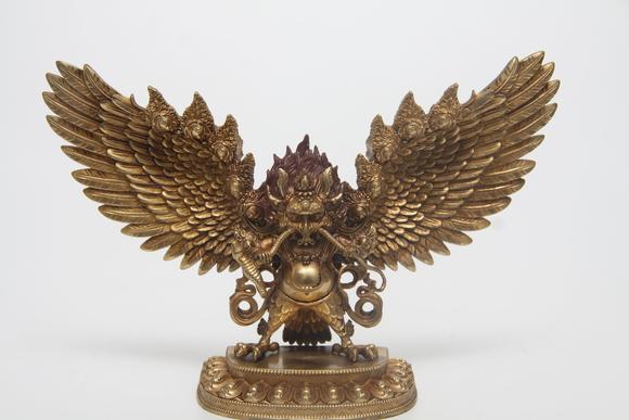 東京蕓術(shù)明 銅鎏金大鵬金翅鳥