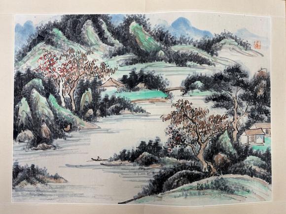 東京蕓術(shù)黃賓虹 山水 八開冊頁