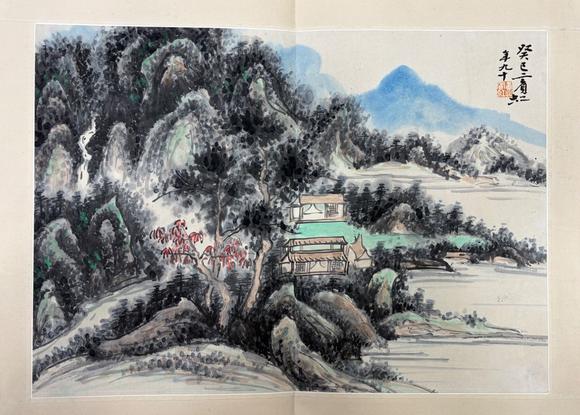 東京蕓術(shù)黃賓虹 山水 八開冊頁