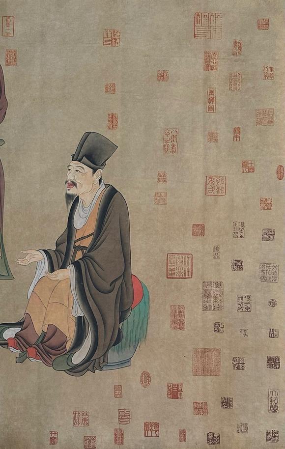 東京蕓術(shù)任仁發(fā) 元代 張果老見明皇 長卷絹本