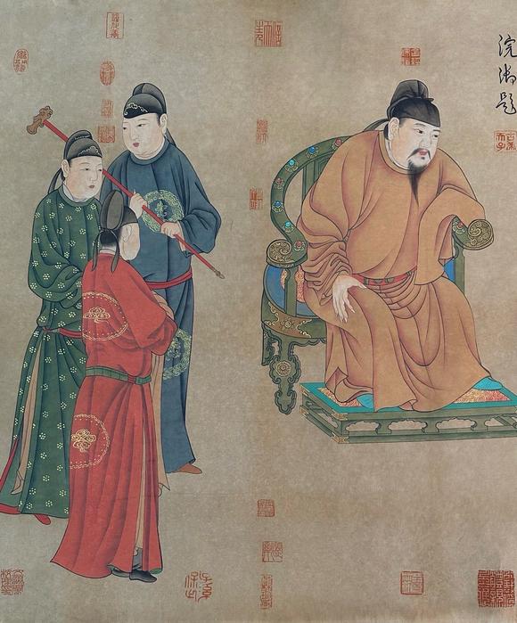 東京蕓術(shù)任仁發(fā) 元代 張果老見明皇 長卷絹本