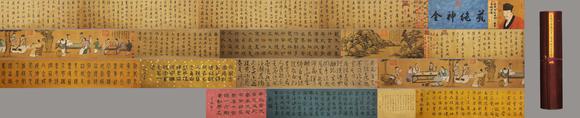 東京蕓術(shù)米芾 宋 方圓庵記上品寶卷宋徽宗御藏 絹本