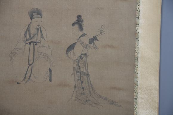 東京蕓術(shù)郭詡 明 琵琶行 立軸水墨