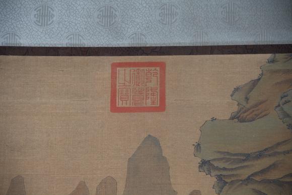東京蕓術(shù)趙孟頫 蘭亭雅集圖 立軸絹本設(shè)色