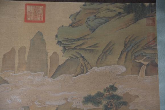 東京蕓術(shù)趙孟頫 蘭亭雅集圖 立軸絹本設(shè)色