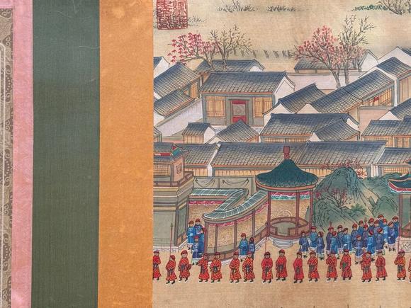 東京蕓術(shù)郎世寧 清 崇慶皇太后萬(wàn)壽慶典圖（上下兩卷） 長(zhǎng)卷絹本