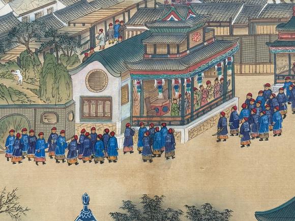東京蕓術(shù)郎世寧 清 崇慶皇太后萬(wàn)壽慶典圖（上下兩卷） 長(zhǎng)卷絹本