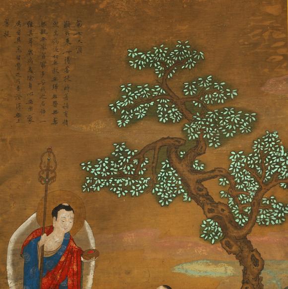 東京蕓術(shù)吳道子 唐 十二大愿軸 絹本
