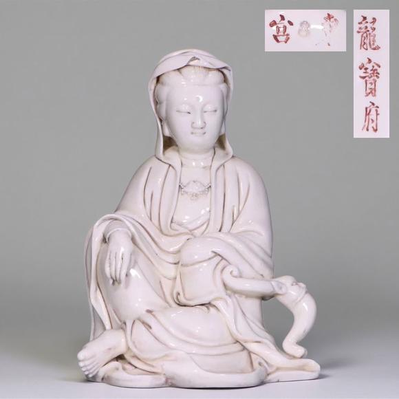 東京蕓術(shù)何朝宗 德化白瓷觀音擺件