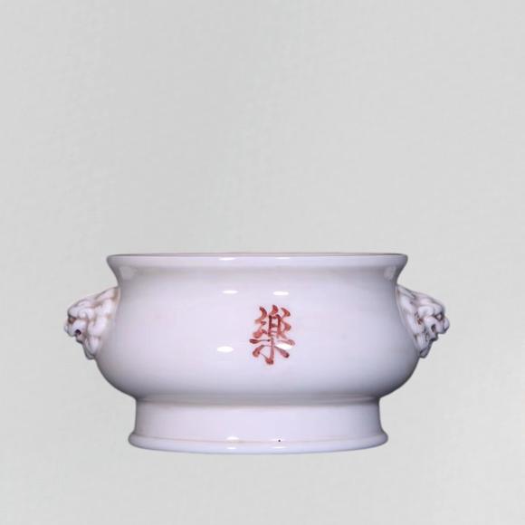 東京蕓術(shù)德化瓷雙獅耳爐