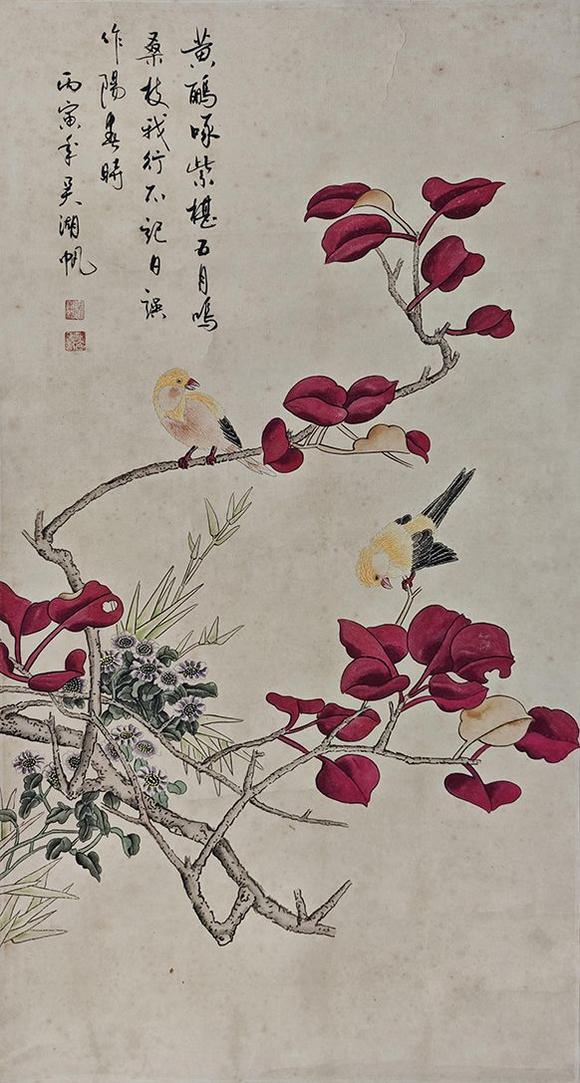 北京萬歷吳湖帆 花鳥