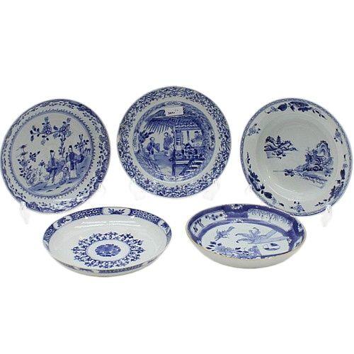 Castle Auction18th / 19th century china porcelain plates