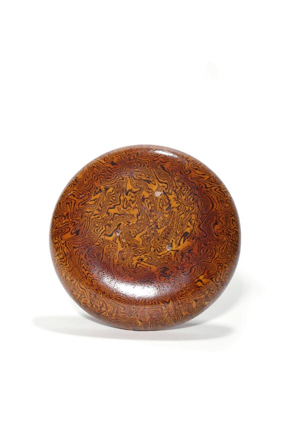 Castle AuctionA Marbled Glaze Dish, 7th–10th C Pr.