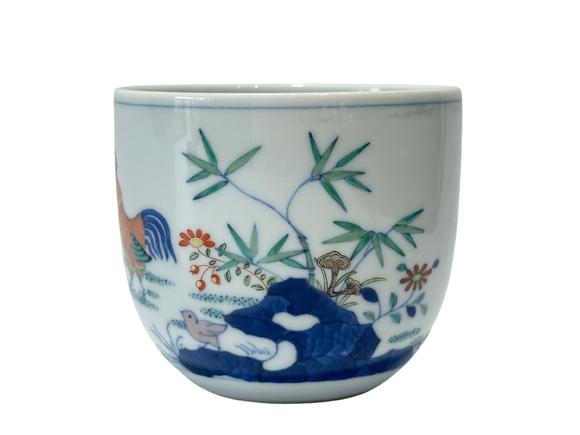 Castle AuctionA Chinese Doucai chicken cup, Ming Dynasty Pr. 