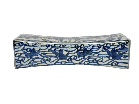 Castle AuctionA Chinese blue-and-white figure paperweight, unkown age.
