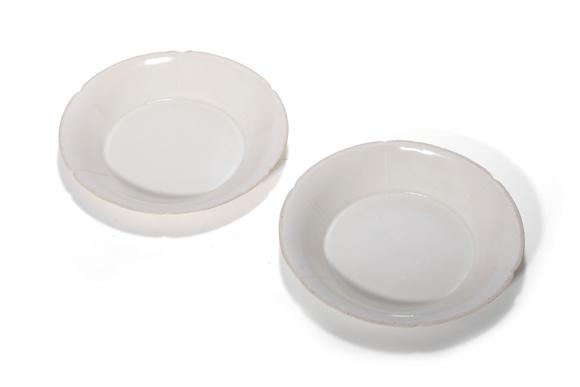 Castle AuctionA Pair of Ding Kiln Floral-Rim Dishes, 10th–12th C Pr.