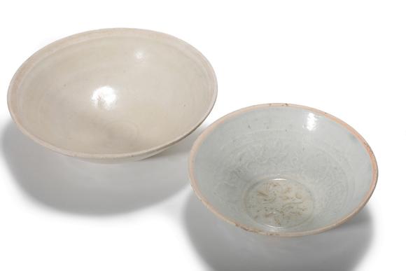 Castle AuctionA Pair of White Glaze Conical Bowls, 10th–13th C Pr.